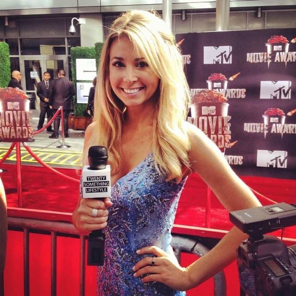 Kaitlin at the MTV Movie Awards