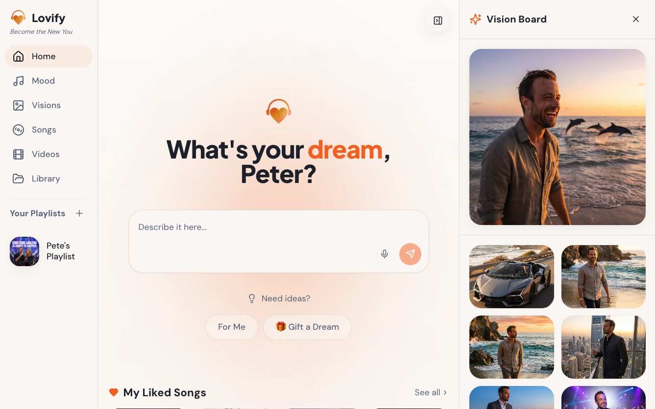 Lovify — Tell us your dream